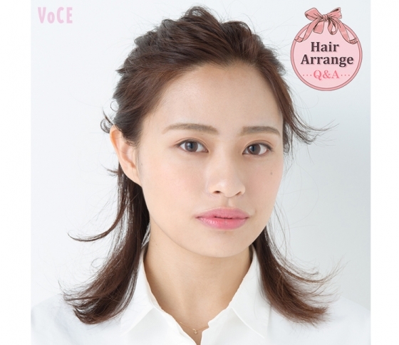 清潔感溢れる新感覚のハーフアップで仕事ができるイイ女に【ヘアアレンジQ&A】~ボブ編~