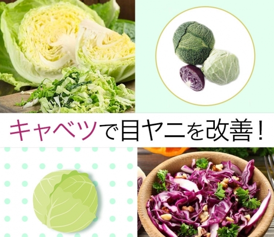 【アレルギー性結膜炎も改善?!】目ヤニが気になるならキャベツを食べよう!