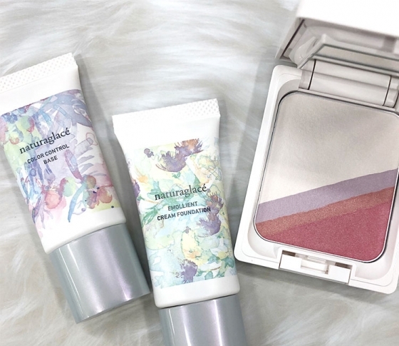【2018年クリスマスコフレ naturaglacé】透明感、ハリ、立体感のある肌に仕上げる♡ ナチュラグラッセのベースメイクコフレ