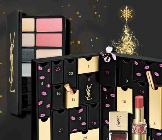 【2018年 クリスマスコフレ イヴ・サンローラン】YSLのパレット・アドベントカレンダー・限定色!完売必至!!