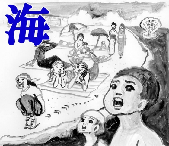 【暑い浜辺で見かけた行動】夏のビーチの不思議な人々とは・・・?
