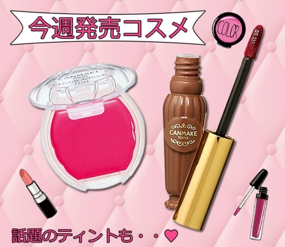 【朝塗った色を夜までキープ!】キャンメイクのアイブロウティント&チークティント