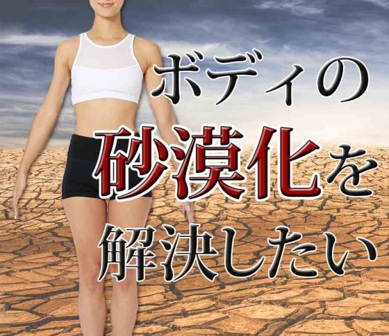 【ボディの砂漠化が止まらない!】干からび肌を解決したい!