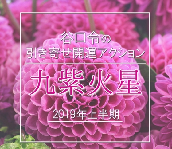 【2019年上半期】九紫火星は何をやってもうまく行く年!【谷口令の引き寄せ開運アクションアドバイス】