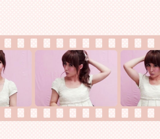 VBR・ミヤマリのヘアアレンジ動画 07「バナナクリップポニー」